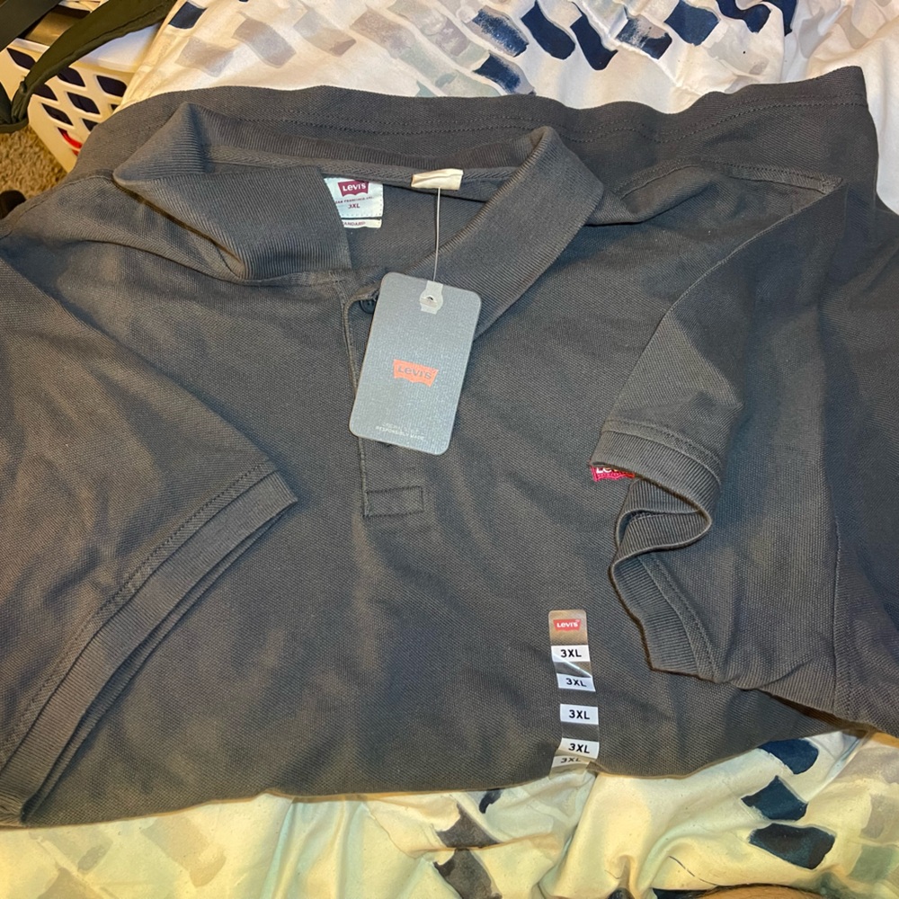 Levi's Men's Charcoal Polo Shirt